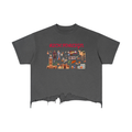 Vintage Wash Boxy Distressed Hem T-Shirt