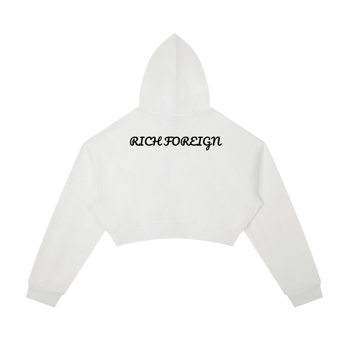Women Essential Cropped Zip-Up Hoodie