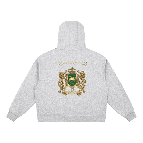 Boxy Button Placket Hoodie