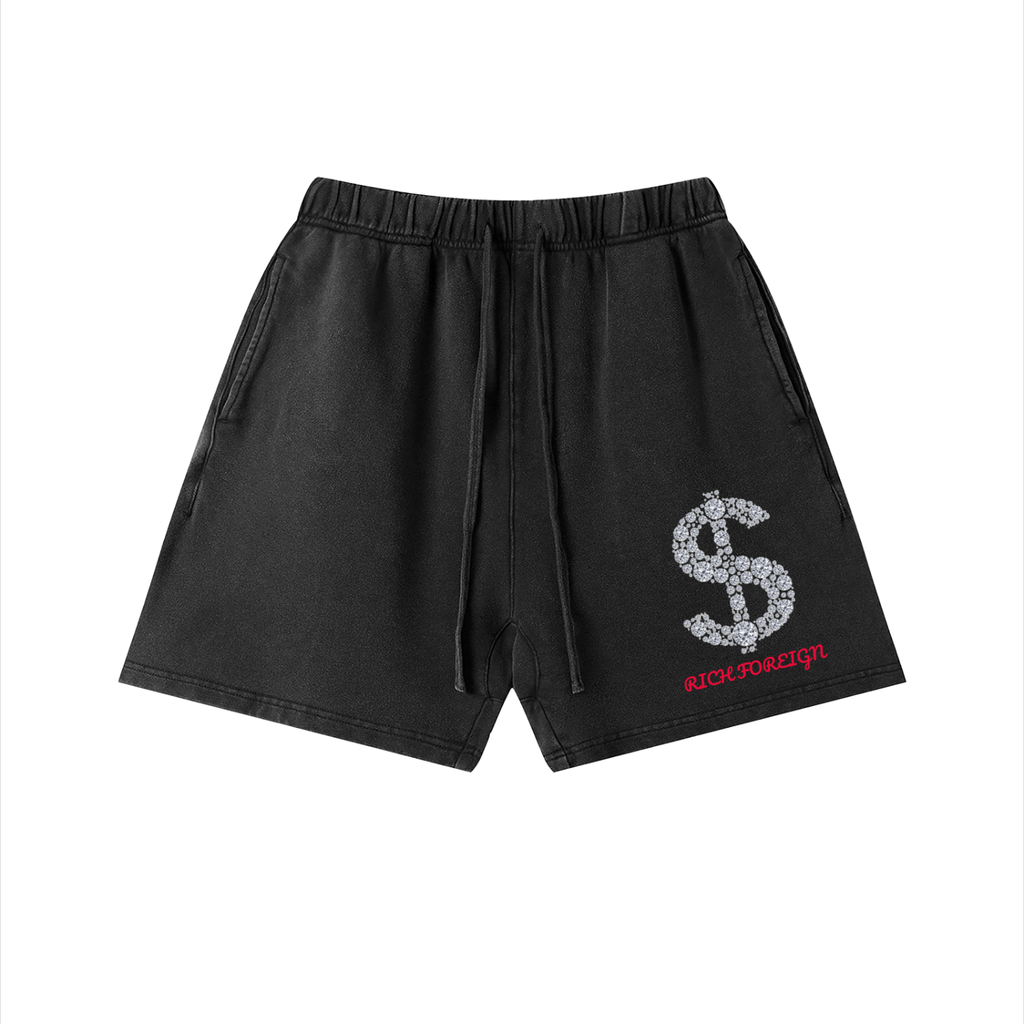 Unisex Vintage Wash Cotton Shorts